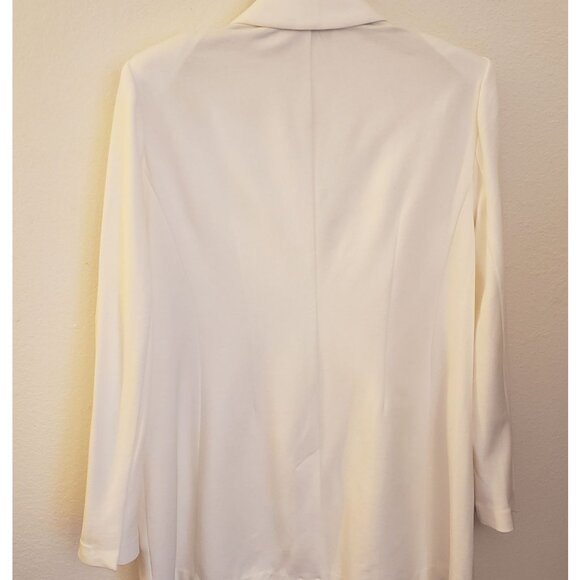 Lane Bryant Longline Double Breasted White Blazer Jacket Sz 20 NWT - Picture 6 of 9